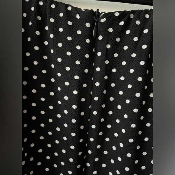 Black & While Polka Dot Jumpsuit, Monteau - Picture 6 of 8